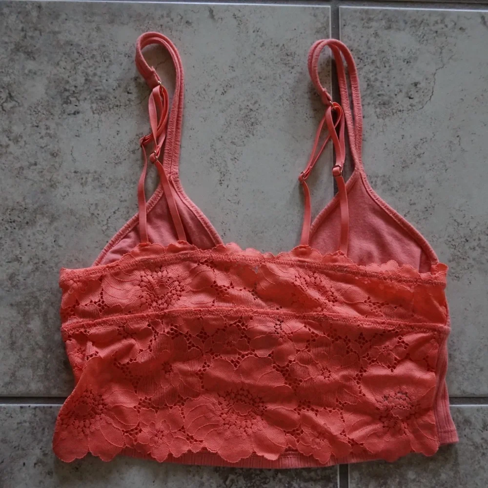 Coral Ribbed Tank - Picture 2 of 3